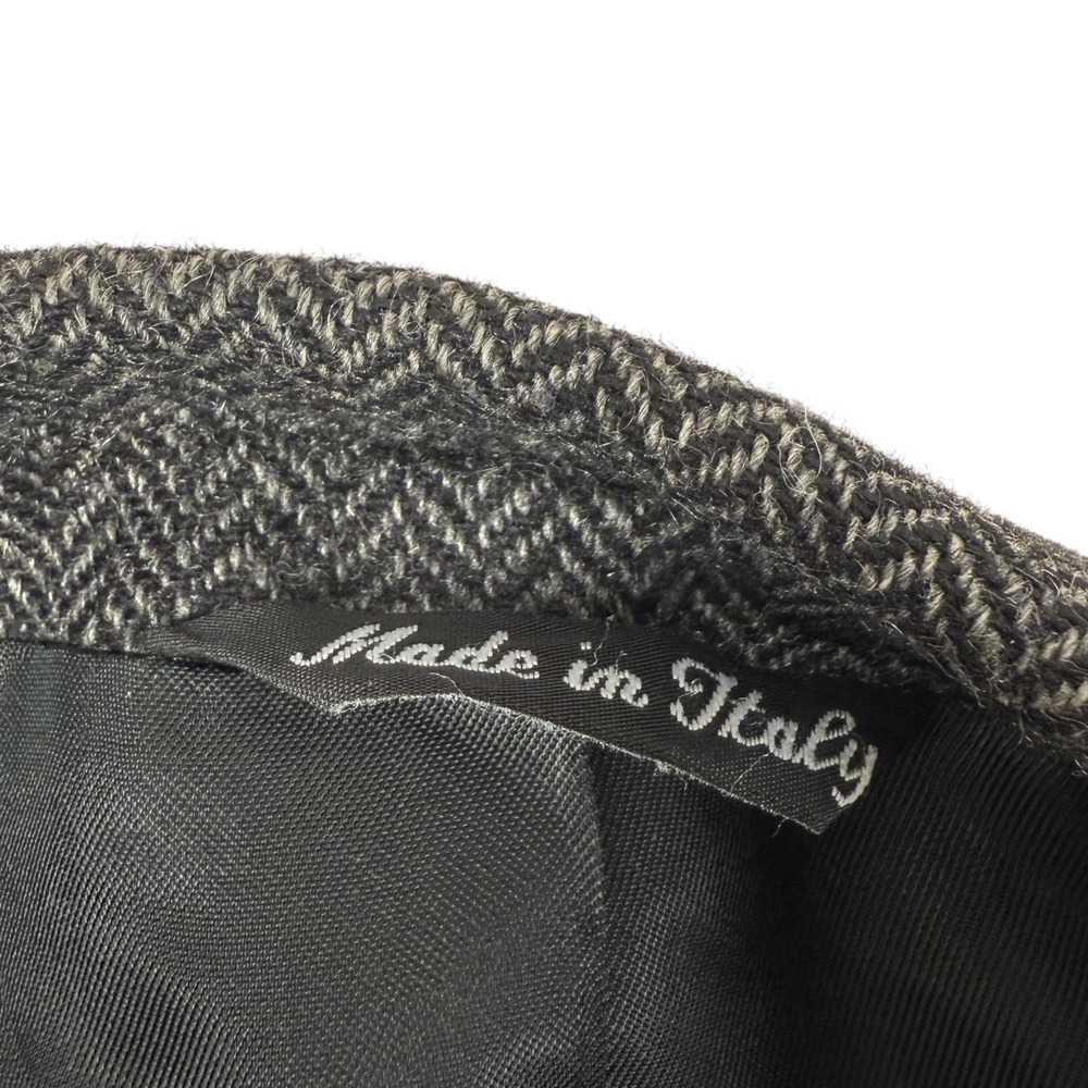 VTG TodaysManTM 44R Messina Blazer Jacket Italian Cashmere Grey Herringbone - Picture 6 of 12